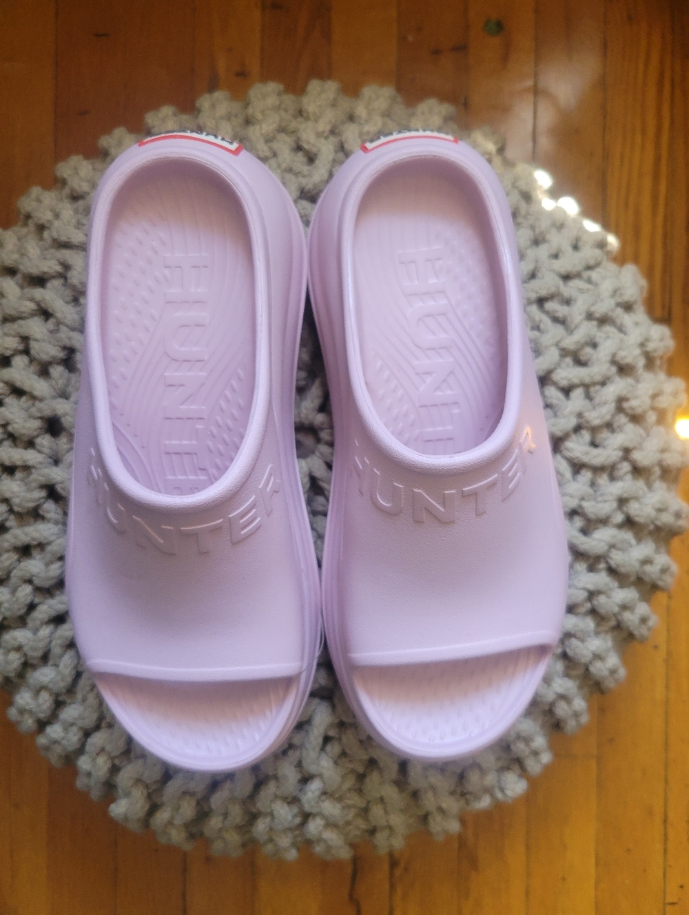 Hunter Lavender Slip-On Clogs